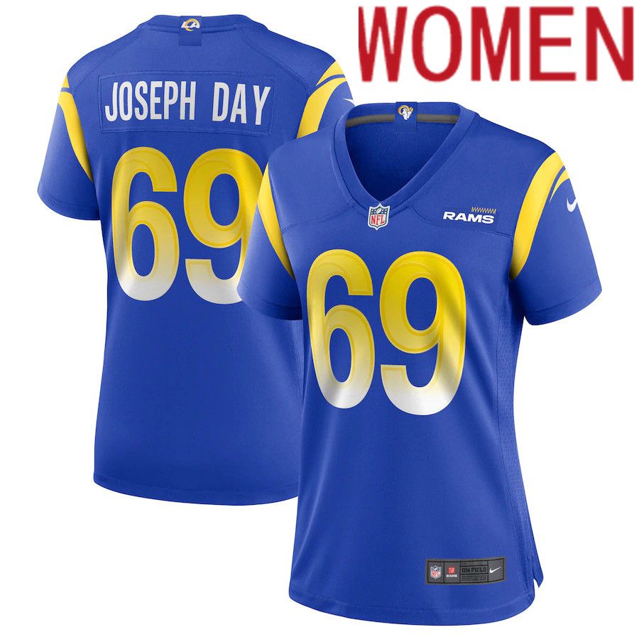 Women Los Angeles Rams #69 Sebastian Joseph-Day Nike Royal Game NFL Jersey->women nfl jersey->Women Jersey